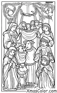 Christmas / Nativity Scene: The whole nativity scene