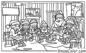 Christmas / Nerdy Christmas: Santa playing video games