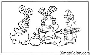 Christmas / North Pole: Rudolph and the other reindeer