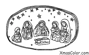 Christmas / O Holy Night: The nativity scene
