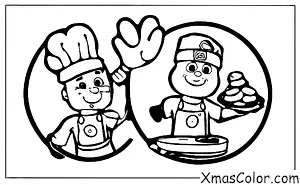 Christmas / PAW Patrol Christmas: Marshall cooking Christmas cookies