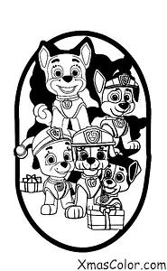 Christmas / PAW Patrol Christmas: The PAW Patrol pups helping Santa deliver presents