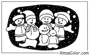 Christmas / Peace: Children playing with snow