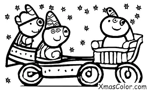 Christmas / Peppa Pig Christmas: Peppa Pig going sledding