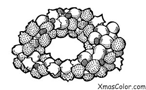 Christmas / Popcorn: Christmas popcorn wreath