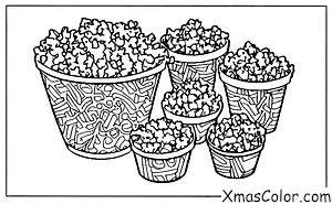 Christmas / Popcorn: Flavored Christmas popcorn