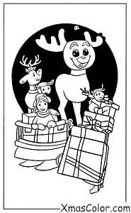 Christmas / Prancer: Prancer and his reindeer team