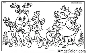 Christmas / Rudolph the Red-Nosed Reindeer: Rudolph playing with fellow reindeer