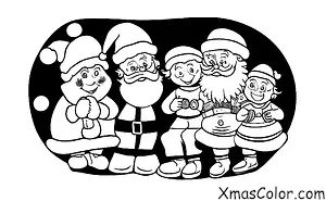 Christmas / Santa Claus: Kids meeting Santa at the mall