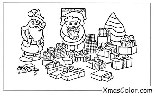 Christmas / Santa's Workshop: Santa's workshop with all the toys