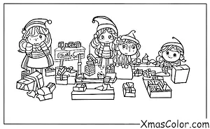 Christmas / Santa's Workshop: The workshop is a mess