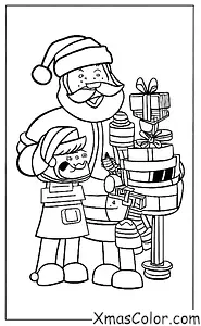 Christmas / Sci-Fi Christmas: Santa and his robot elves
