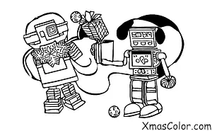 Christmas / Sci-Fi Christmas: Santa in a robot suit