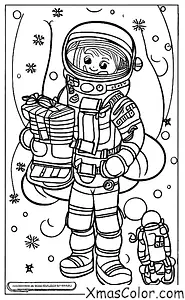 Christmas / Sci-Fi Christmas: Santa in his space suit