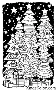 Christmas / Silent Night: Christmas trees
