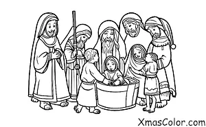Christmas / Silent Night: The scene of the Nativity