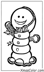 Christmas / Snow Man: A snow man melting