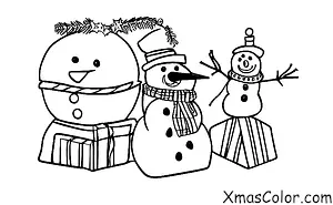 Christmas / Snow Man: The snowman melting