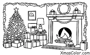 Christmas / Snow: Fireplace