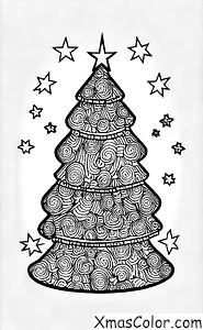 Christmas / Star Wars Christmas: A Christmas tree adorned with Star Wars ornaments and lights