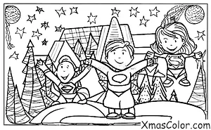 Christmas / Superhero Christmas: Superman flying