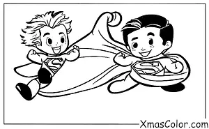 Christmas / Superhero Christmas: Superman saving Christmas