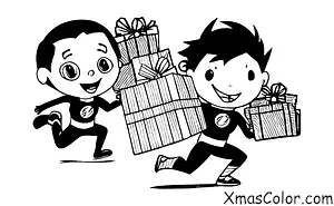 Christmas / Superhero Christmas: The Flash running