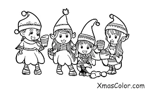 Christmas / The elves: The elves playing