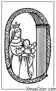 Christmas / The First Noel: The First Noel being played on a harp by an angel