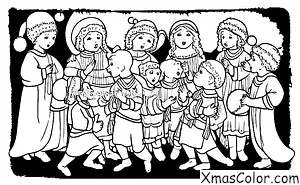 Christmas / The First Noel: The First Noel being sung by children in a school play