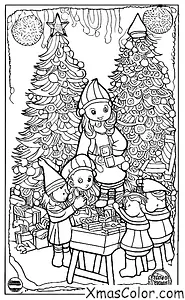 Christmas / The North Pole: The elves at the North Pole