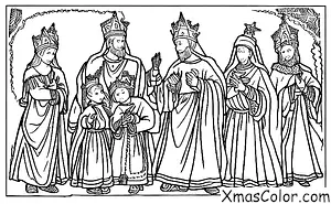 Christmas / The Three Kings: The Three Kings and Mary