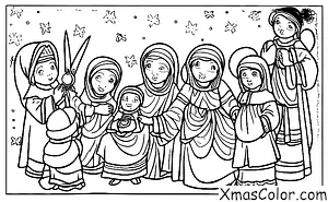 Christmas / Traditional Christmas: attending a Christmas pageant