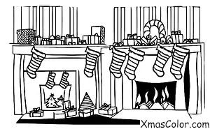 Christmas / Traditions on Christmas: Hanging stockings by the fireplace