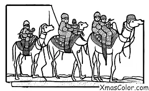 Christmas / We Three Kings: The Three Kings on their camels