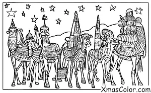 Christmas / We Three Kings: The Three Kings on their journey home