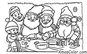 Christmas / Winter Wonderland: Santa Claus at the North Pole