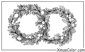 Christmas / Wreaths: Christmas wreath with Santa